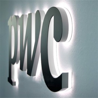 制作高脚背发光字 钛金背不锈钢包边led背光字图3