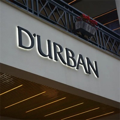 制作高脚背发光字 钛金背不锈钢包边led背光字图5