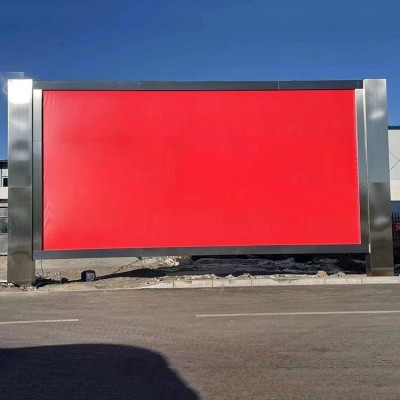 明晟广告 广告牌 小区学校立式滚动灯箱 商业指示牌图3