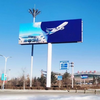 广告单立柱户外大型广告牌 双面立柱厂家 钢结构擎天柱 广告塔定制