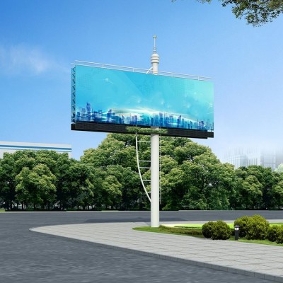 广告单立柱户外大型广告牌 双面立柱厂家 钢结构擎天柱 广告塔定制图4