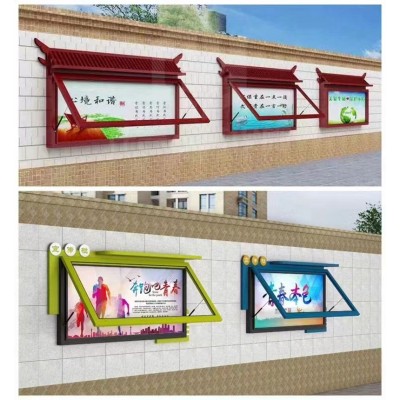 专业定制出售单面壁挂灯箱 室外滚动广告栏 公告栏液压开启 换画方便图4