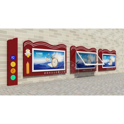 专业定制出售单面壁挂灯箱 室外滚动广告栏 公告栏液压开启 换画方便图5