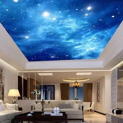 软膜天花吊顶源头厂家蓝天白云海洋星空喷绘定制上门安装图4