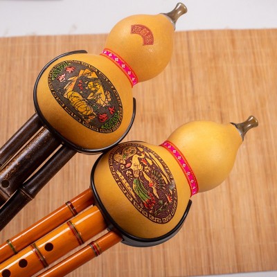 【防摔款】天然紫竹双音葫芦丝c调降b调成人小孩学生初学乐器音准图3