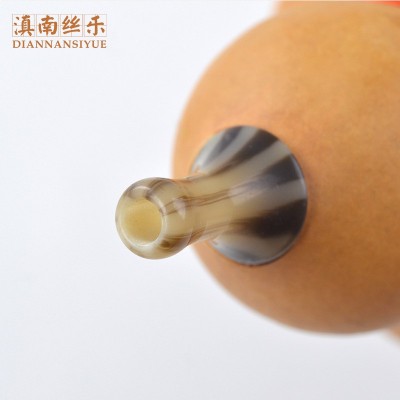 厂家直销纯天然紫竹葫芦丝民族乐器初学者教学专用紫竹双音葫芦丝图3