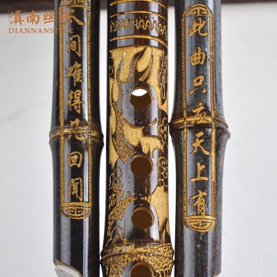 厂家直销纯天然紫竹葫芦丝民族乐器初学者教学专用紫竹双音葫芦丝图4