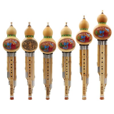 厂家直销！金丝楠竹葫芦丝7孔 专业演奏乐器带盒 C/降b/D/G/F零售图5