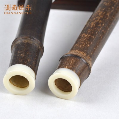 长期供应 精品演奏横吹 两节白铜双插口横吹紫竹F调G调巴乌图5