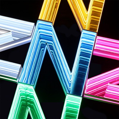 新3D立体千层镜发光字广告牌户外深渊镜霓虹灯酒吧商业街门头招牌   20厘米图3