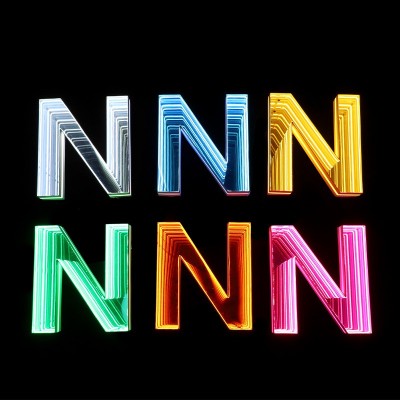 新3D立体千层镜发光字广告牌户外深渊镜霓虹灯酒吧商业街门头招牌   20厘米图4