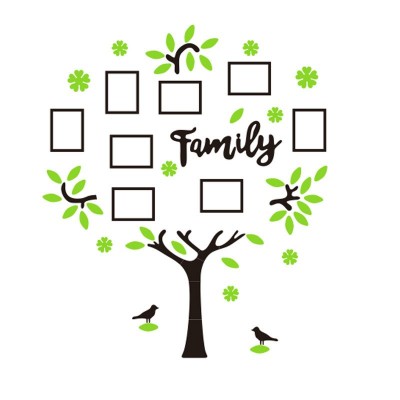 家庭成长树照片墙面装饰儿童房间卧室布置创意个性3d立体墙壁贴画图5