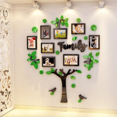 家庭成长树照片墙面装饰儿童房间卧室布置创意个性3d立体墙壁贴画图3