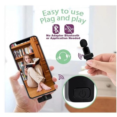 Wireless Lavalier Microphone MINI Mic Type C无线领夹麦克风  5件图2