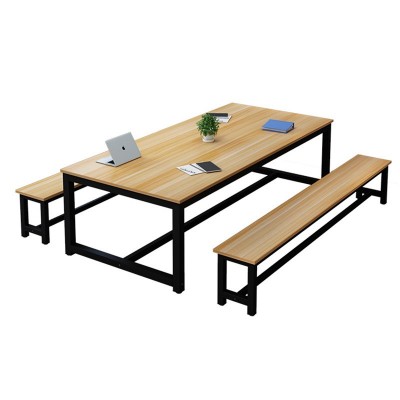 简约现代员工培训会议桌长桌简易长条桌椅组合工作台长条桌办公桌图5