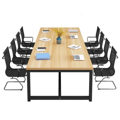 会议桌长桌简约现代办公桌子长方形工作台长条桌培训洽谈桌椅组合图5