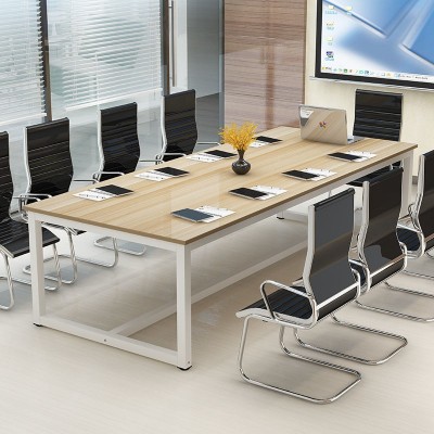 会议桌长桌现代办公桌简易电脑桌长方形桌洽谈桌长条桌简约 培训桌图2
