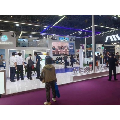 储能展上海SNEC ES储能电池展展台搭建，设计N对1服务，简洁科技图3