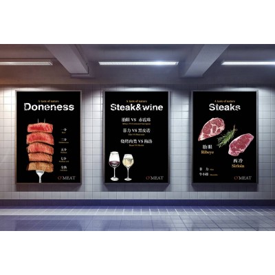 食鲜肉铺海报