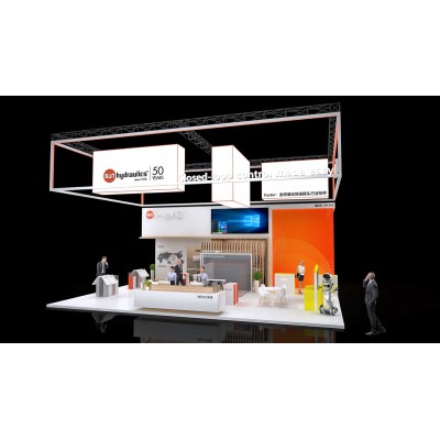 太阳液压公司宝马展台设计图2