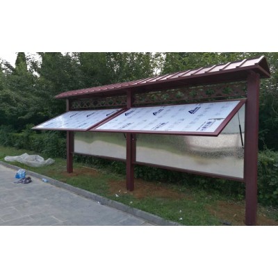 仿古式宣传栏加工图2