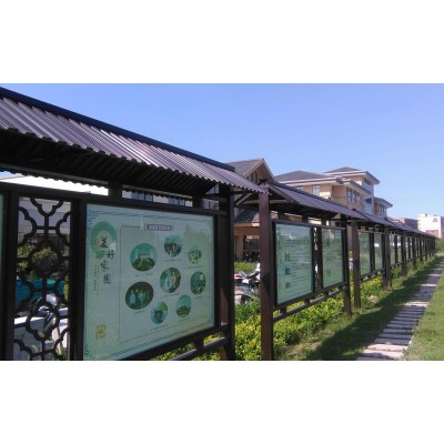 仿古式宣传栏加工图5