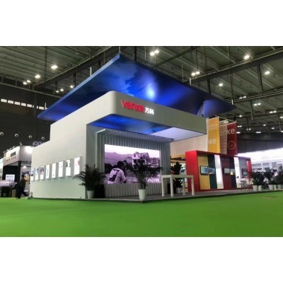 展台制作：长沙筑博会Vanke万科展台制作服务图2