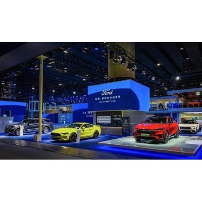2021年广州车展三个展位同时安装图3