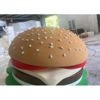 汉堡包户外玻璃钢雕塑图2