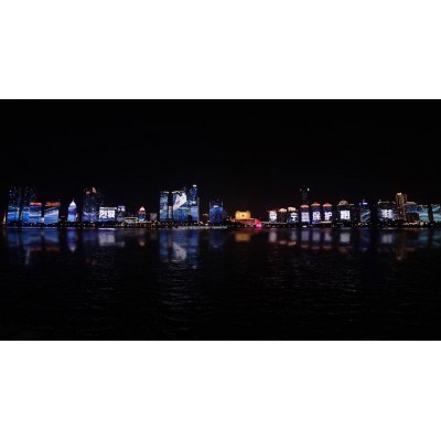 国牌李宁霸屏青岛浮山湾图5