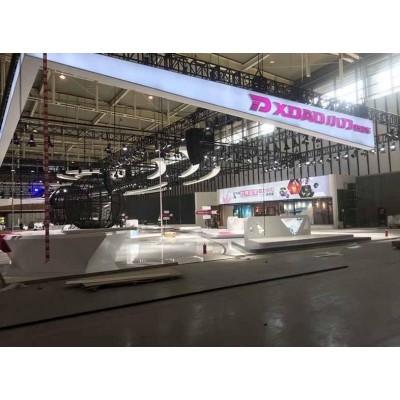 450平大型展台 吊顶 发光灯箱 发光字图2