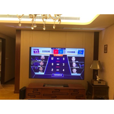 E-JOIN猛犸激光电视柜中式E83超短焦激光投影设备柜