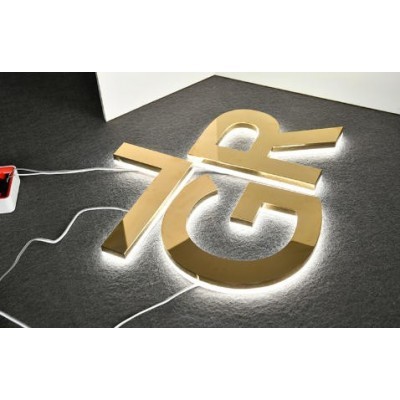 精工不锈钢背发光字图3