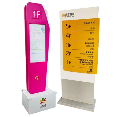 导视牌户外精神堡垒不锈钢导向牌停车场落地指示牌广告牌 厂家供应图4