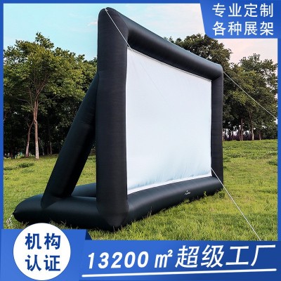 移动充气电影框屏幕布商用活动可投影幕大型广告宣传户外仿真气模图3