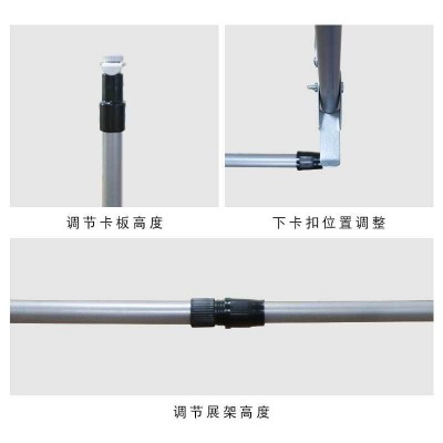 铝合金大展板架可调宣传广告展示架户外宣传斜面宣传栏海报架跨境图4