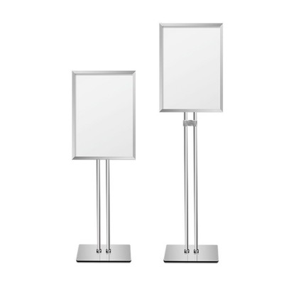 双杆立牌铝合金展架商场pop指示牌立式广告牌A4展示架迎 宾导向牌图5