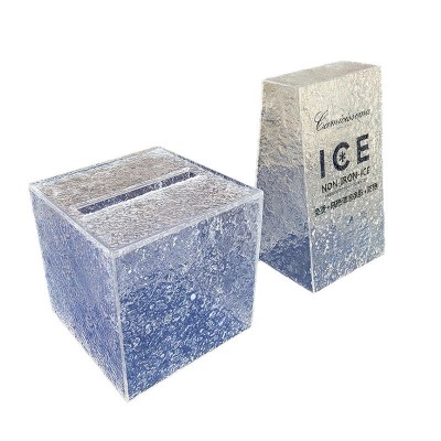 加工定制中岛装饰道具 波纹亚克力展示盒橱窗摆台冰感陈列架设计图5