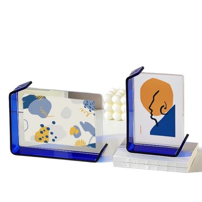 网红爆款L型双面透明亚克力相框6寸7寸高级感水晶照片框画框批发图4