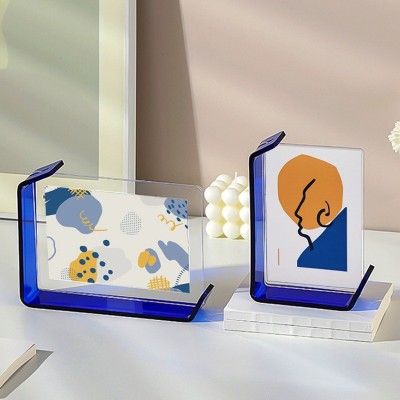 网红爆款L型双面透明亚克力相框6寸7寸高级感水晶照片框画框批发图5