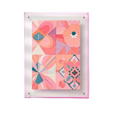 彩色双面透明亚克力相框定制 卧室墙壁写真相片摆台框画画裱装框图5