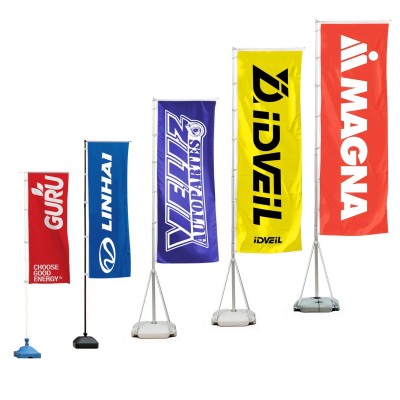 跨境户外彩旗刀旗道旗开业宣传广告旗注水旗杆5米7米3m注水旗定制图5