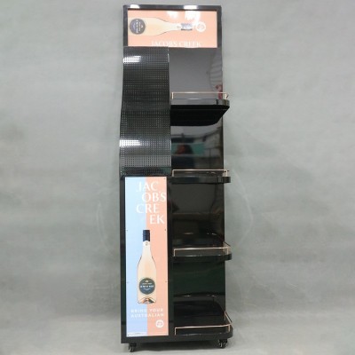 可定制酒水货架红酒展示架商场鸡尾酒展示架酒水促销台展示架工厂图3