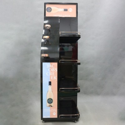 可定制酒水货架红酒展示架商场鸡尾酒展示架酒水促销台展示架工厂图4