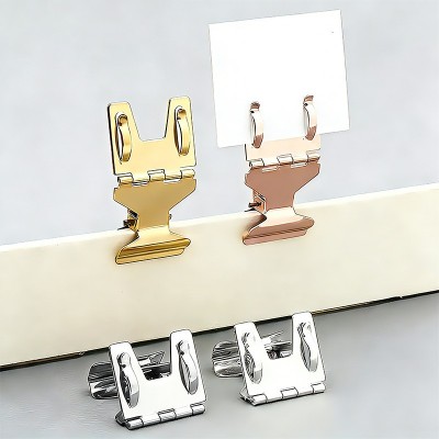 金属广告夹子面包店柜台熟食烘焙甜品蛋糕POP价格超市标价签批发图3