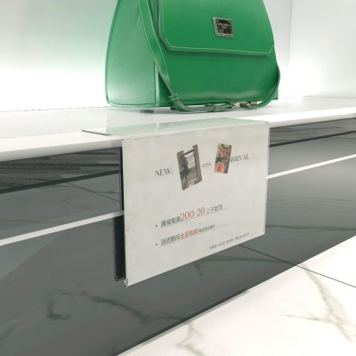 价格牌透明展示标志超市标牌直角价格商品货架促销L型加厚标签牌图2