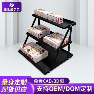 超市展示架收银台前台货架桌面陈列架口香糖零食吧台架便 利店商用