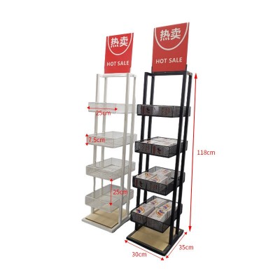便利店零食架药店置物架饮料架展示架化妆品陈列架超市小货架商用图5