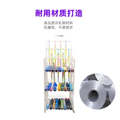 厂家直销大容量超市商场折叠摆摊雨伞展示架多功能移动收纳架滑轮