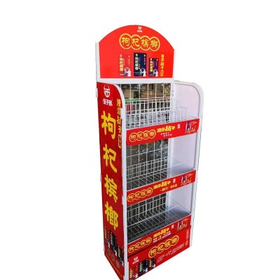 枸杞槟榔展示架定制 食品零食展架定做来图来样制作 矿泉水展架图4